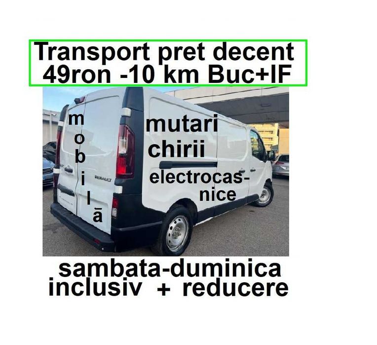 transport Bucuresti plus Ilfov mutari chirii mobila