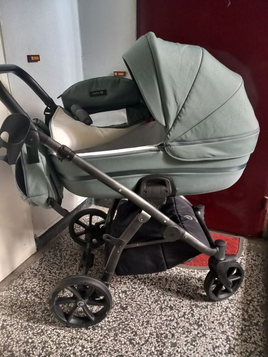 Комбинирана детска количка 2 м 1 Tutis, цвят мента