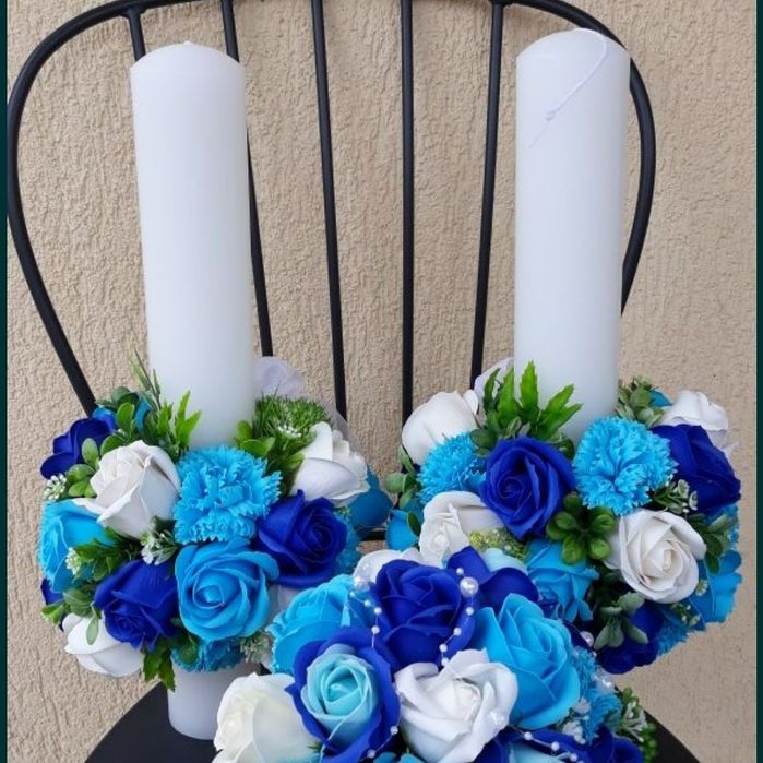 Buchete, lumanari de mireasa, nunta, nasa