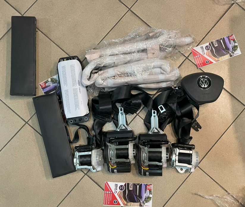 VW Touareg CR 3 - set centuri de siguranta PRESAFE - kit airbag
