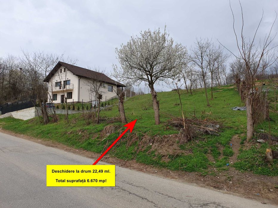 Teren deosebit, cadru superb, până la 6.670 mp, intravilan, str. Buda