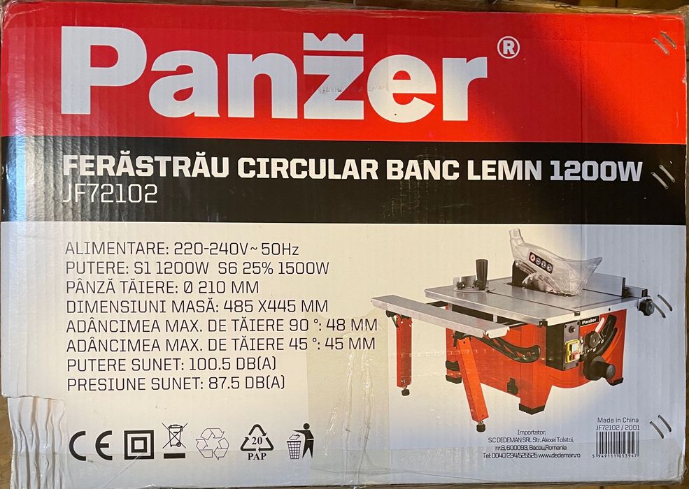 Fierăstrău circular de banc pentru lemn