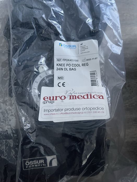 Orteza de genunchi cu atele pt imobilizare si reglaj unghi pt fracturi