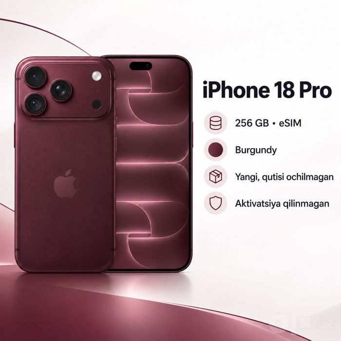 Apple iPhone 18 Pro 256 GB Burgundy