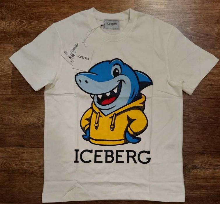 Ново топ Мъжка тениска блуза фланелка ICEBERG памук