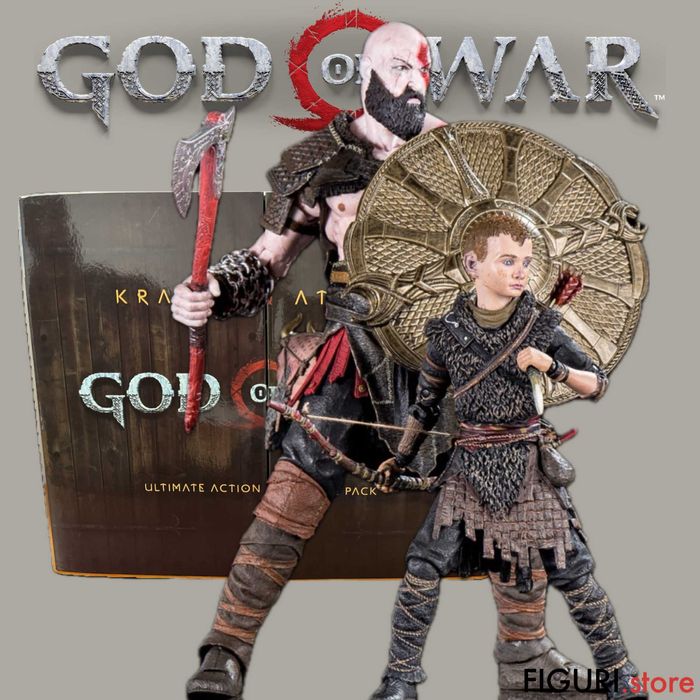 Екшън фигура God of War Kratos & Atreus