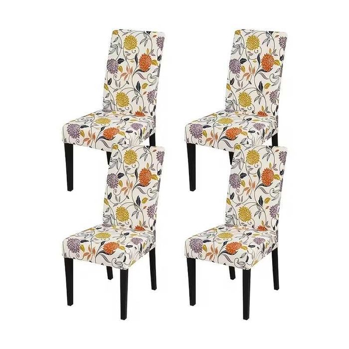 Set 4 huse elastice pentru scaune