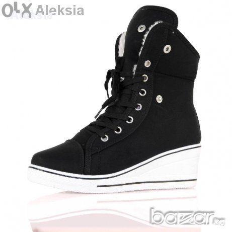 Чисто Нови уникални зимни кецове платформи в два цвята н.37