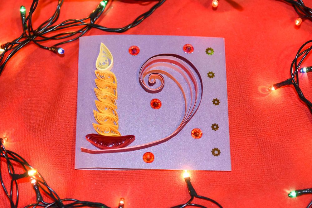 Коледни и новогодишни картички - ръчна изработка, квилинг