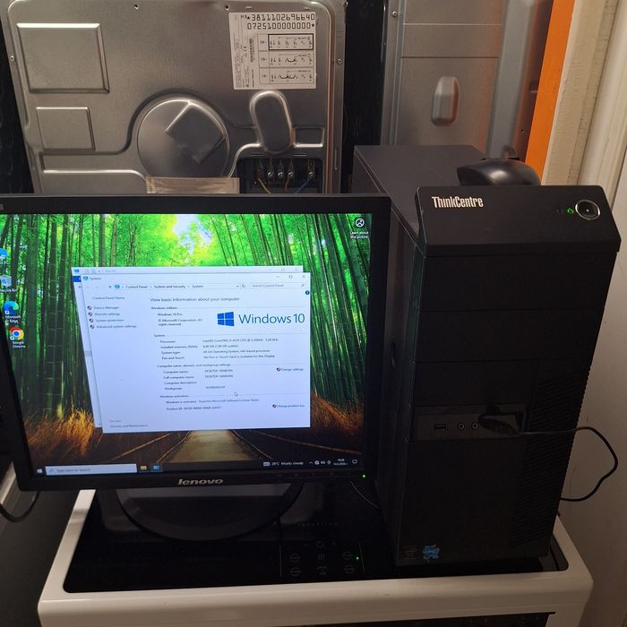 Компютър + монитор i5 - 120gb ssd - 500gb hard 8gb ram