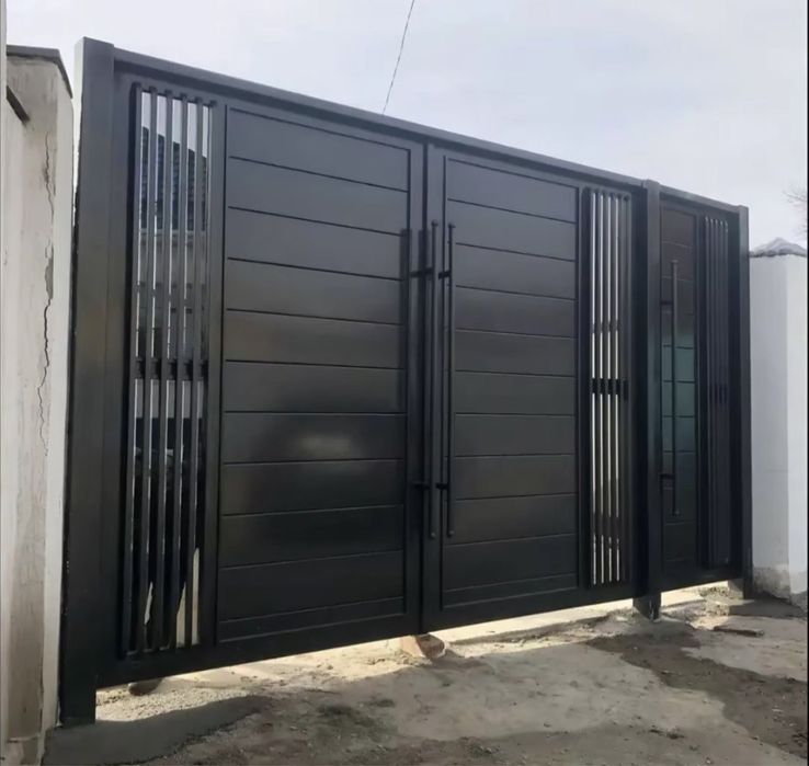 Ворота в стиле хай-тэк