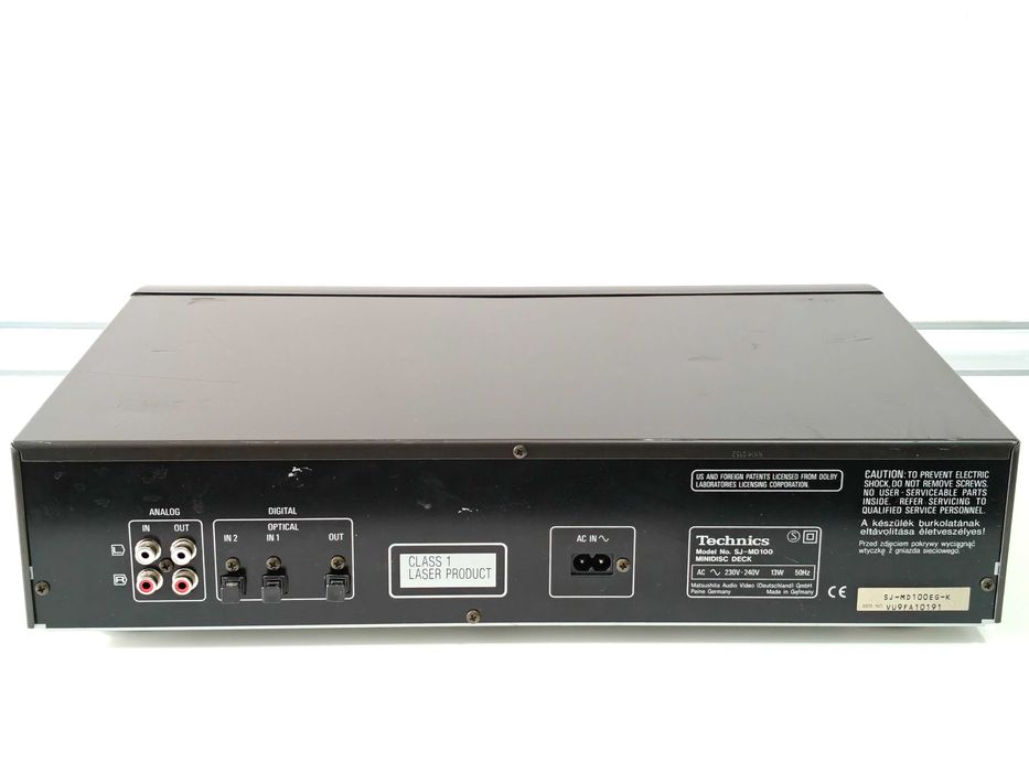 Minidisc Technics SJ-DM100 nu Sony Pioneer Teac