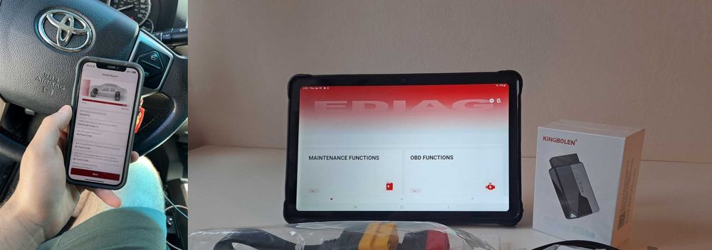 Tester Diagnoză Auto Profesional EDIAG ELITE 2026 -UPDATE PE VIAȚĂ- 15+ Functii Service