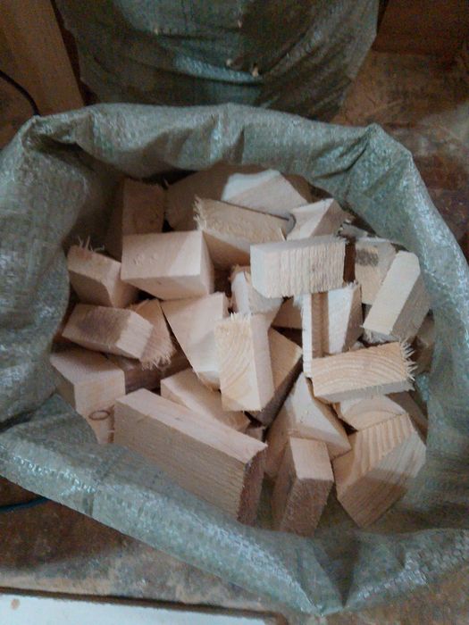 Дрова для бани в мешках