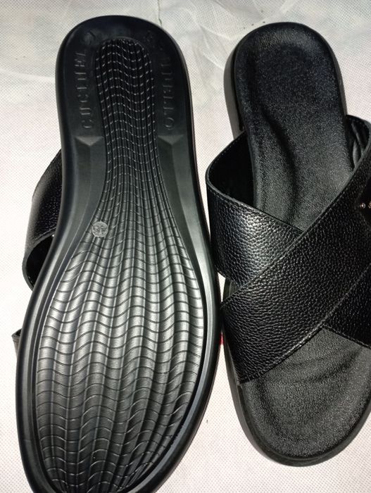 Мужские новый шлепки кожаные Louis Vuitton великан 46 размер.