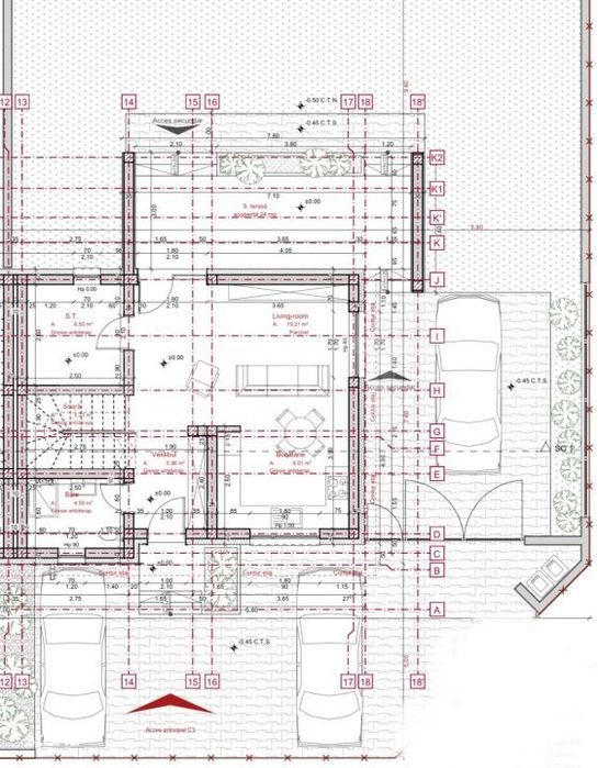 Casa insiruita moderna, eficienta energetica A+, 140 mp utili, teren 3