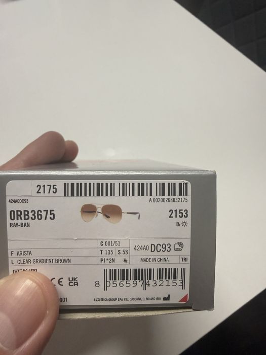 Слънчеви очила Ray Ban. 100% UV защита