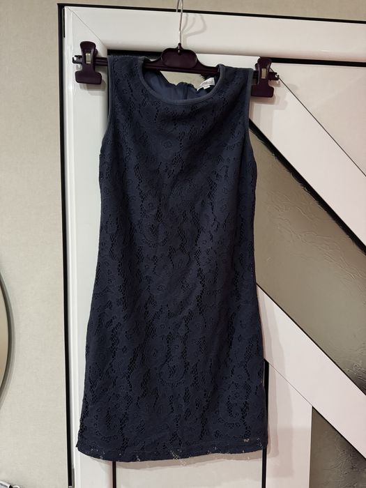 Детска тъмно синя рокля