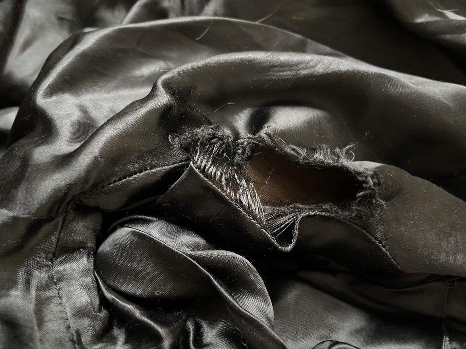 Дълго дамско палто от естествен косъм - L/XL , ретро модел