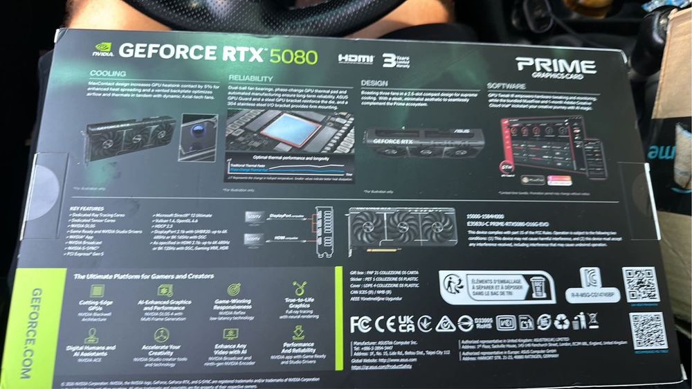 Asus Prime RTX 5080 ЧИСТО НОВА!!