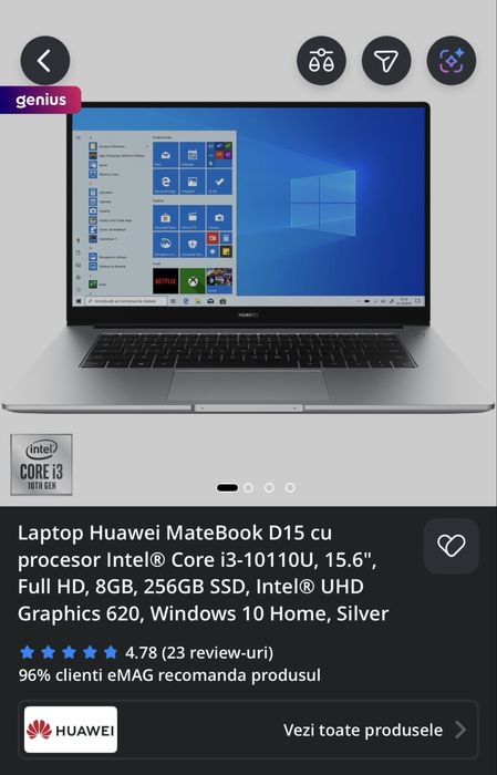 Laptop Huawei MateBook D15