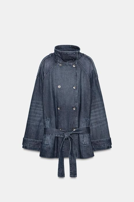 Geaca zara femei blug bumbac premium S