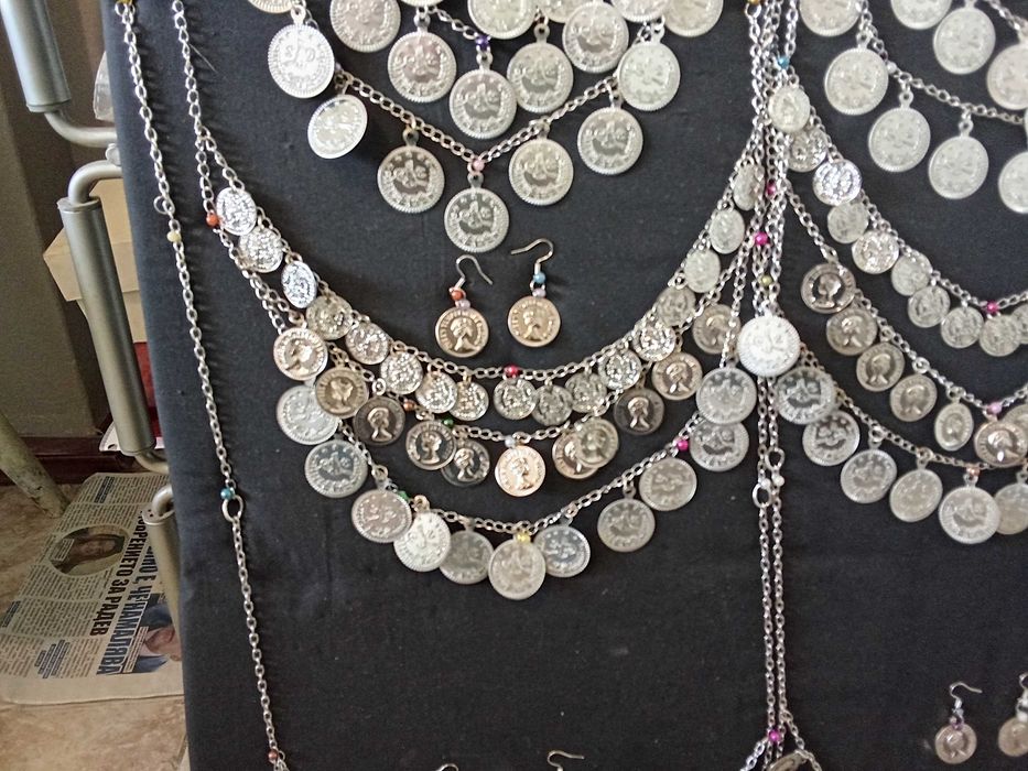 Комплект колие- пендари с обеци