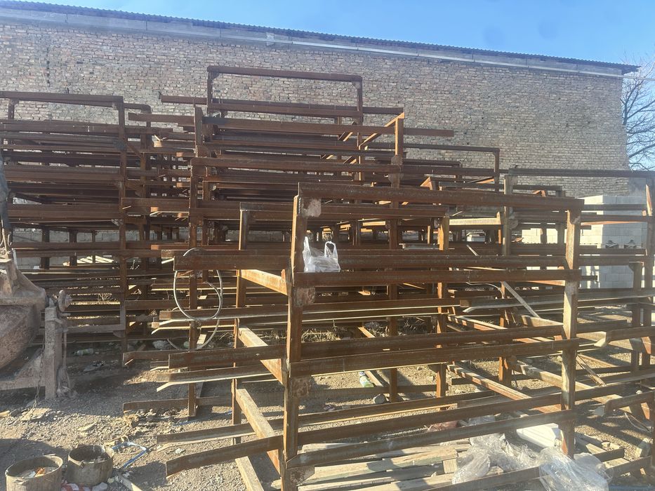 Стелажи для пескоблоков брусчаток ит.д