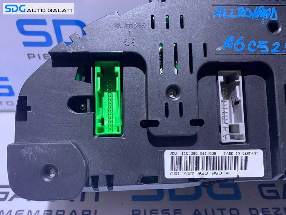 Cluster Ceas Ceasuri Bord Audi A6 C5 Allroad 4x4 Quattro 2.5 V6 TDI 1998 - 2005 Cod 4Z7920980A [2805]