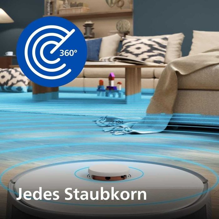 ПРОМО Нова 2г Гаранция Прахосмукачка Робот за Сухо и Мокро Почистване PHILIPS HomeRun 5000 Series XU5100/20