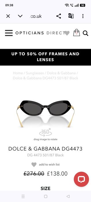 Ochelari Dolce Gabbana dama