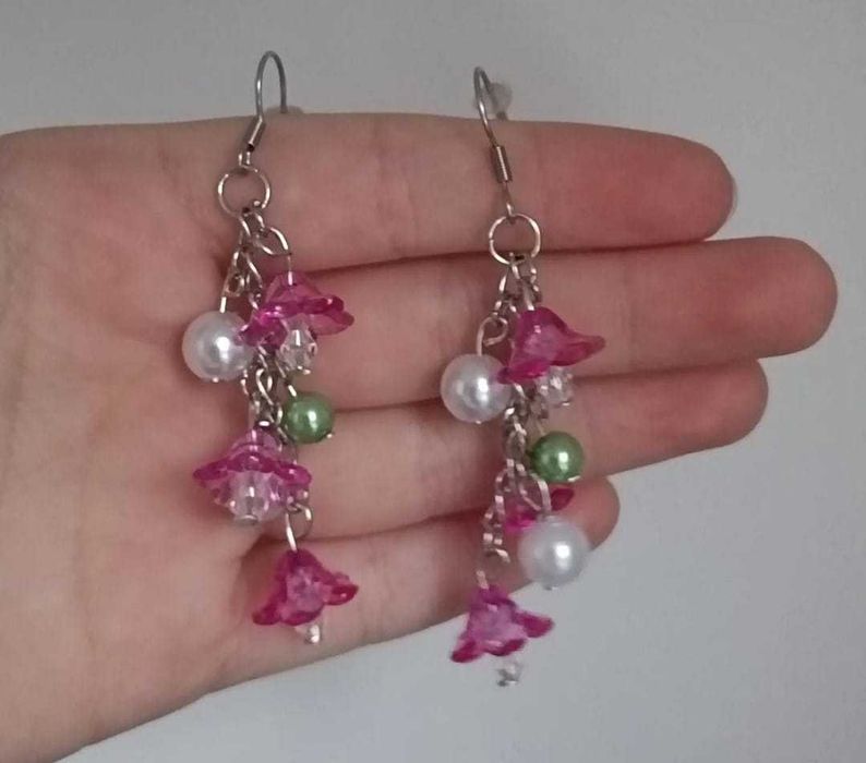 обеци от мъниста