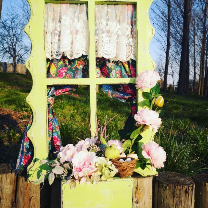 Fereastra falsa din lemn