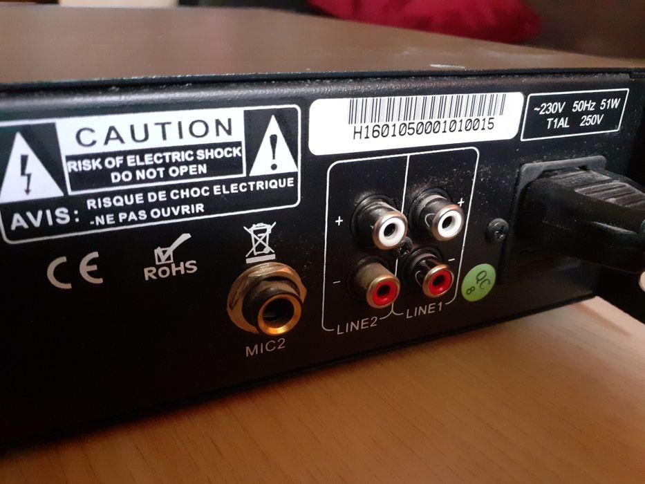 Amplificator mixer ITC T-30 și 2 difuzoare ITC