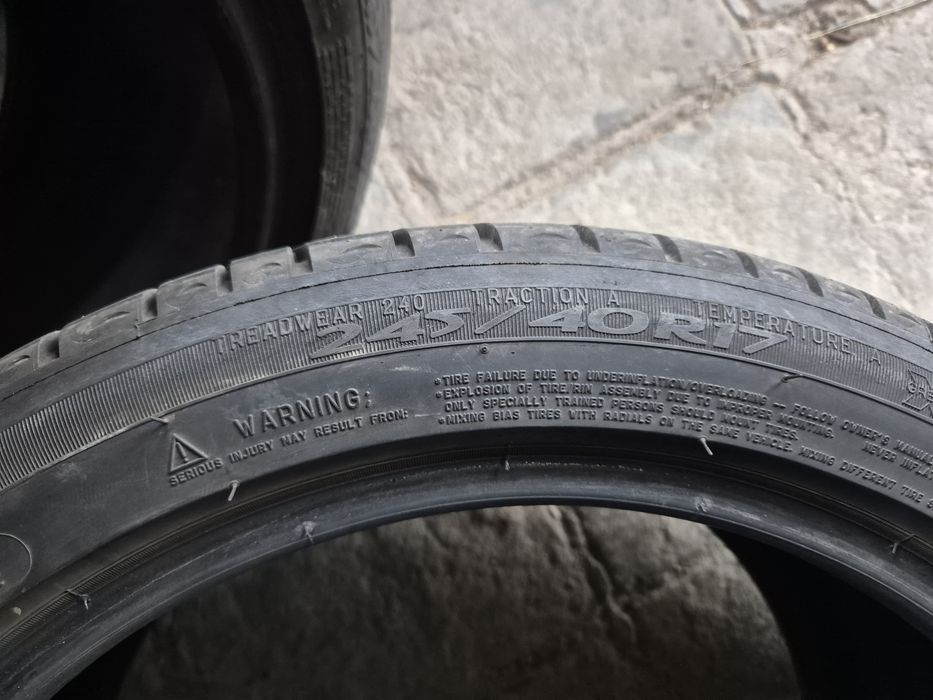 245 40 17 Мишелин 2бр. 23г