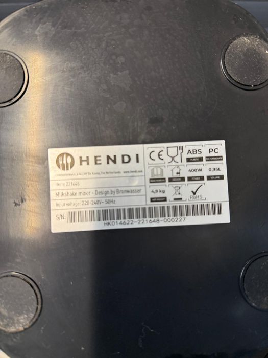 Mixer frappe / milkshaker vertical