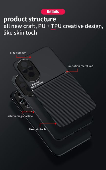 Honor 200 / 200 Lite / 200 Pro / 200 Smart/ MINIMAL Кейс гръб с магнит