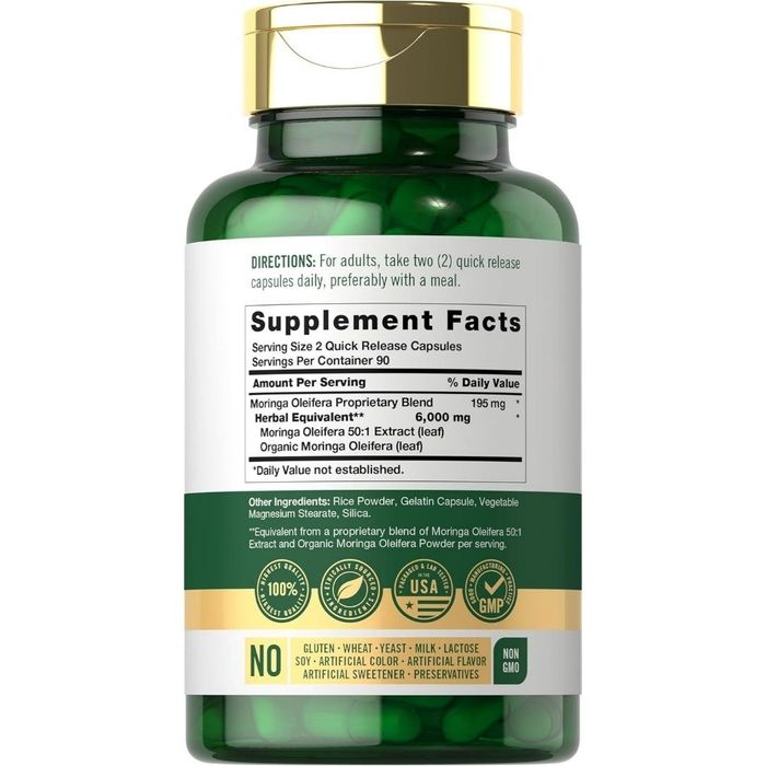 Моринга Масличная Carlyle Moringa 6000мг 180 капсул