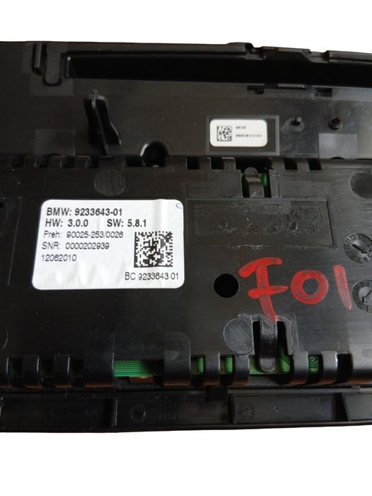 Panou Clima Bmw 7 V F01 2008 - 2015 9229780