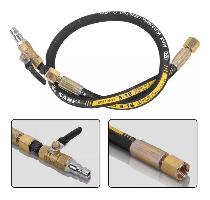 Комплект пневматичен обратен чук за вадене на дизелови инжектори