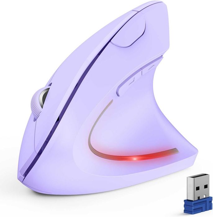 НОВА! Ергономична вертикална безжична мишка TECKNET – Bluetooth + USB