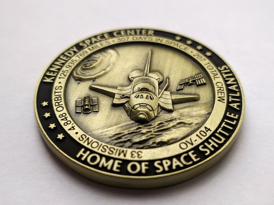 Медальон NASA, Space Shuttle Atlantis.