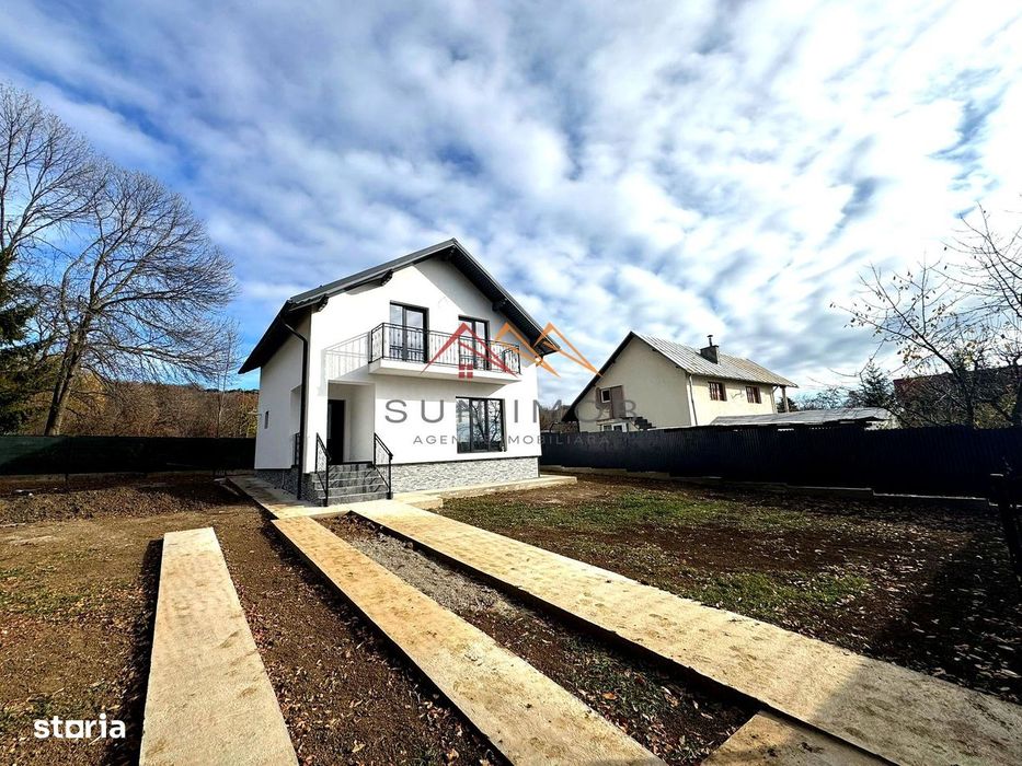 Casa noua, P+M, 4 camere, terasa, teren 550 m2, central, CORNU