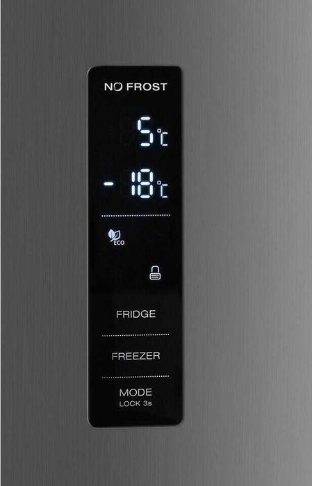 Хладилник с фризер HANSEATIC HKGK18560CNFDI 185см.