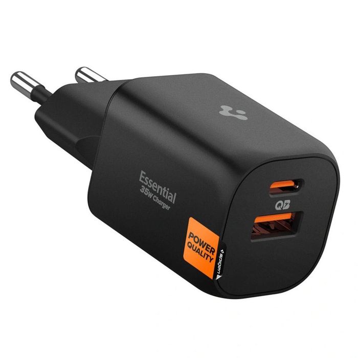 Бързо Зарядно Устройство Spigen Essential 35W Dual Port (USB-C/USB-A)