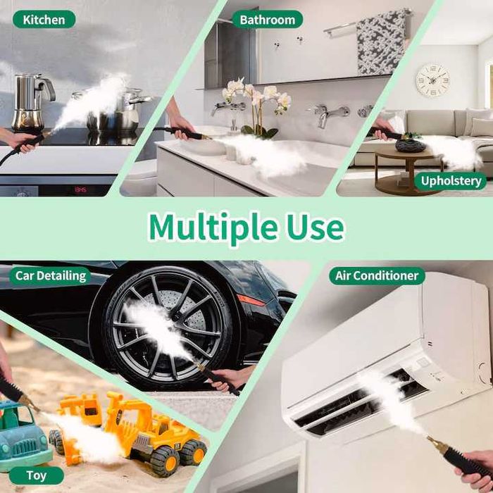 Нова Парочистачка TOBI, Преносима, 2500 W, 6 скорости, 7 накрайника