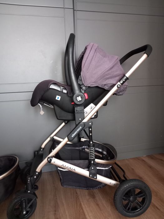 Carucior transformabil 3 în 1 KikkaBoo Amaia  Dark Grey