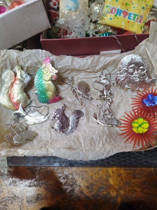 Новогодние игрушки на ёлку СССР