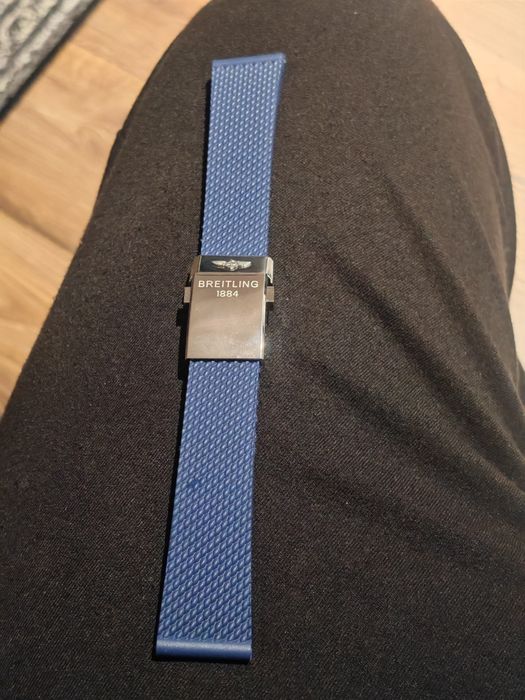 Bratara Ceas Breitling Rubber Albastră