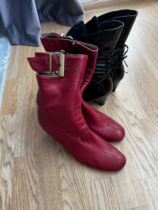 Осенние сапоги, нат кожа